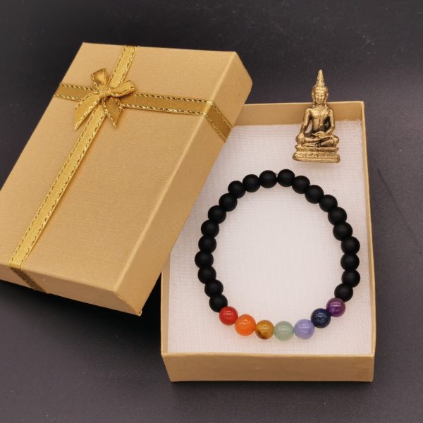 bracelet 7 chakra yoga soleyana création bijoux pierres semi précieuses